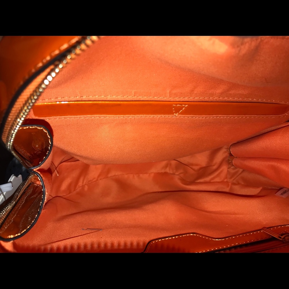 Red Patent Leather & Glitter Studded Crossbody - Picture 4 of 6
